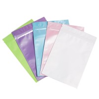 Free shipping low moq  factory price Aluminum foil glossy  matte small mylar ziplock bags