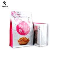 Cute Clear Coffee Empty 1Kg Sugar Packaging Bags For Dry Beans Fruits Plastic Packing